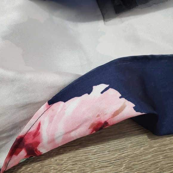 Pre-Owned B DARLIN Women's Size 9/10 Floral Full-Length Fit Flare Skirt As Is - Picture 10 of 12